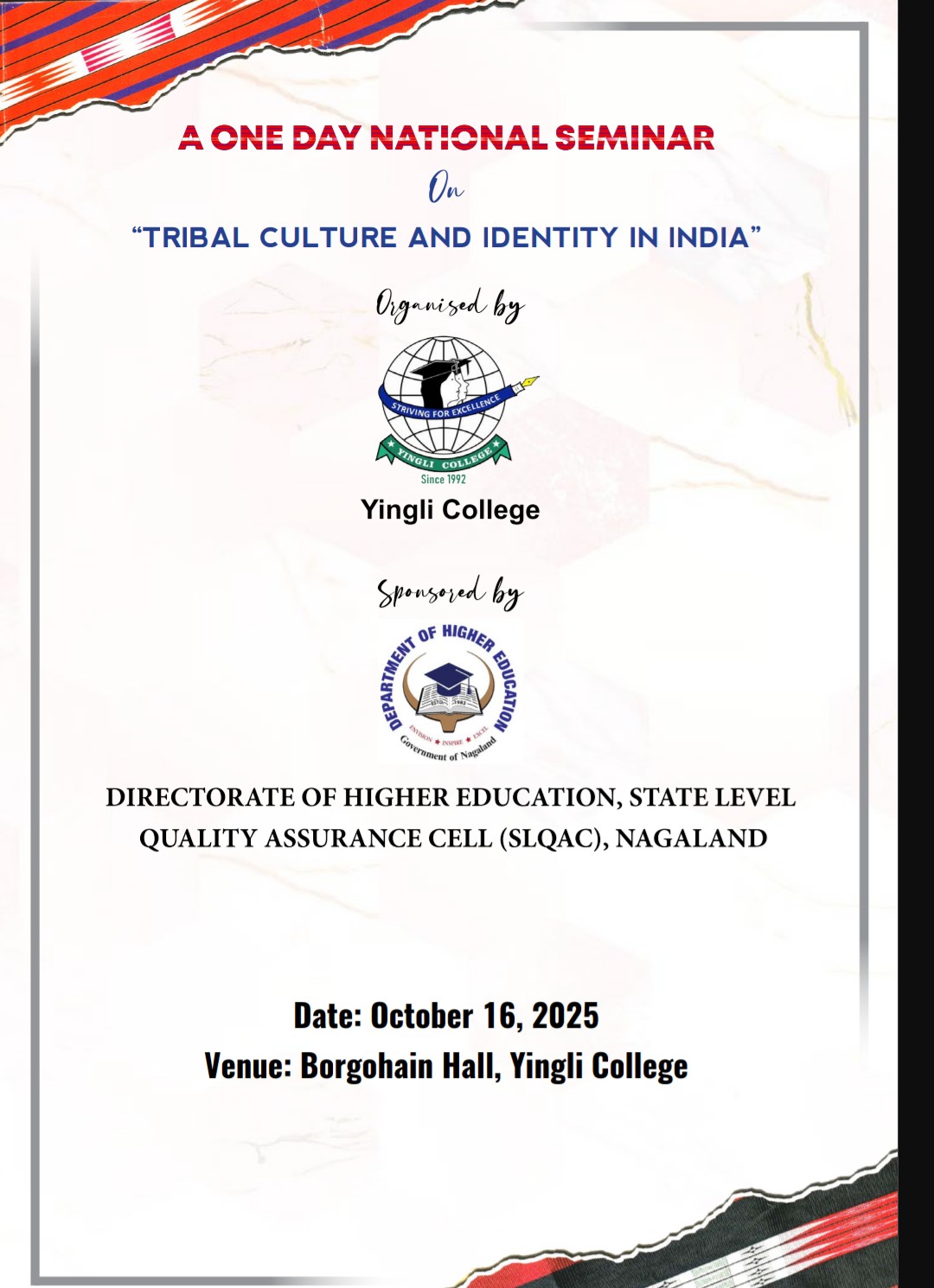 One day National Seminar on "Tribal Culture and Identity in India"
