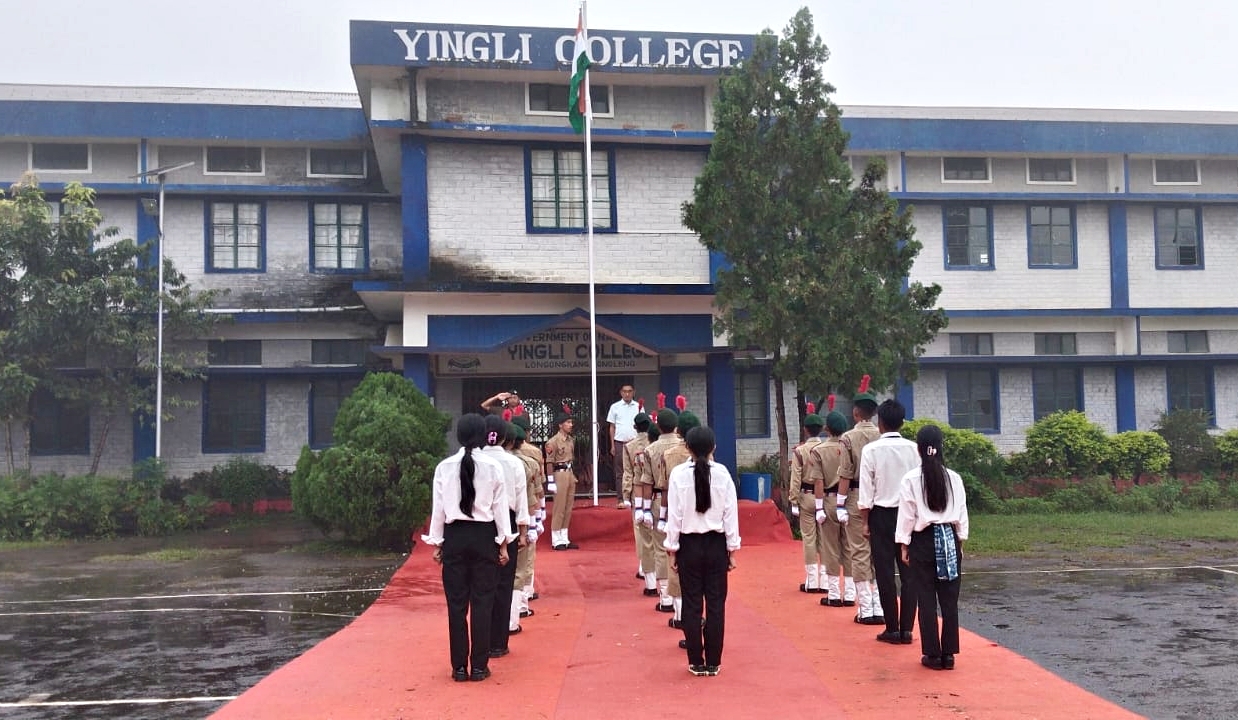 Independence Day Flag Hoisting at Yingli college